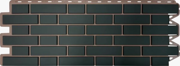 Фасадная панель Альта-Профиль, Кирпич Клинкерный, Графит купить в Переславле-Залесском