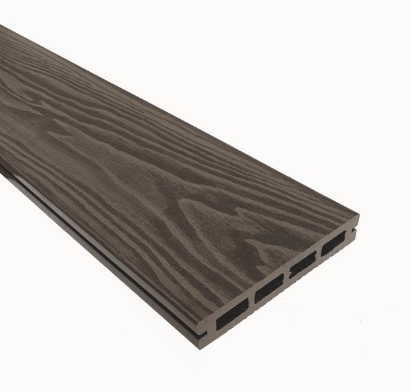 Террасная доска из ДПК Terrapol Смарт 3D Пустотелая с пазом Тик Киото купить в Переславле-Залесском