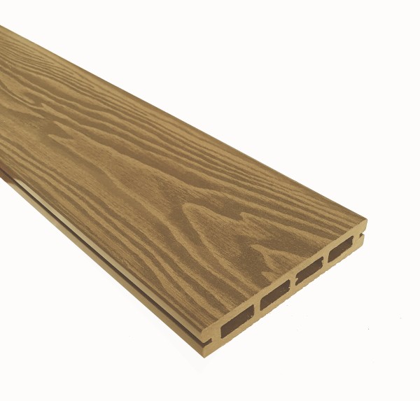 Террасная доска из ДПК Terrapol Смарт 3D Пустотелая с пазом Дуб Севилья купить в Переславле-Залесском