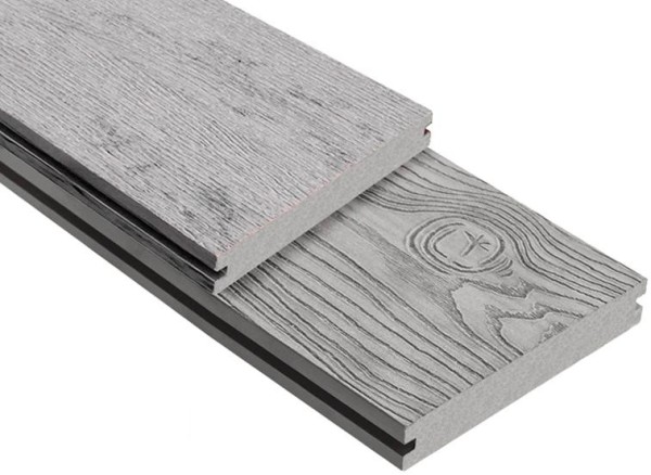 Террасная доска ДПК Outdoor 3D полнотелая STORM/OCEAN GREY серая микс купить в Переславле-Залесском