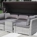Диван-Трансформер AFINA плетеный из иск. ротанга AFM-320G Grey купить в Переславле-Залесском