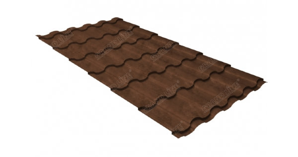 Металлочерепица кредо 0,45 Safari Twincolor Brown купить в Переславле-Залесском