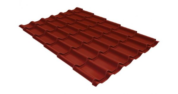 Металлочерепица классик 0,5 Satin RAL 3009 оксидно-красный купить в Переславле-Залесском