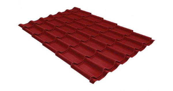 Металлочерепица классик 0,5 Satin RAL 3011 коричнево-красный купить в Переславле-Залесском
