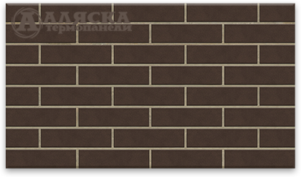 Фасадные Термопанели Аляска Amsterdam brown купить в Переславле-Залесском