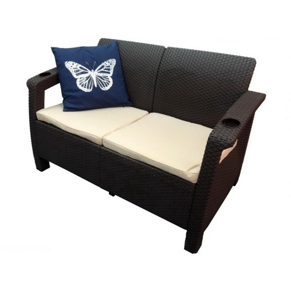 Двухместный диван Yalta Sofa Seаt венге купить в Переславле-Залесском