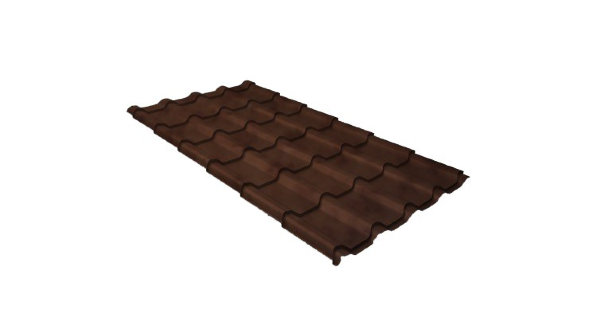 Металлочерепица камея 0,45 Safari Twincolor Brown купить в Переславле-Залесском