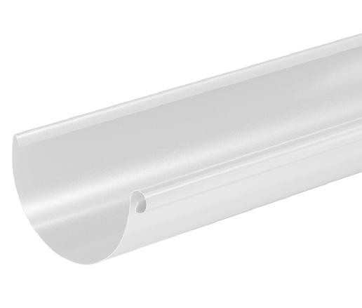 Водосток Aquasistem, система 125x90 - Водосточный желоб 3.00м RAL 9003 Белый купить в Переславле-Залесском