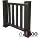 Ограждение из ДПК Outdoor Классик 3D STORM чёрный купить в Переславле-Залесском