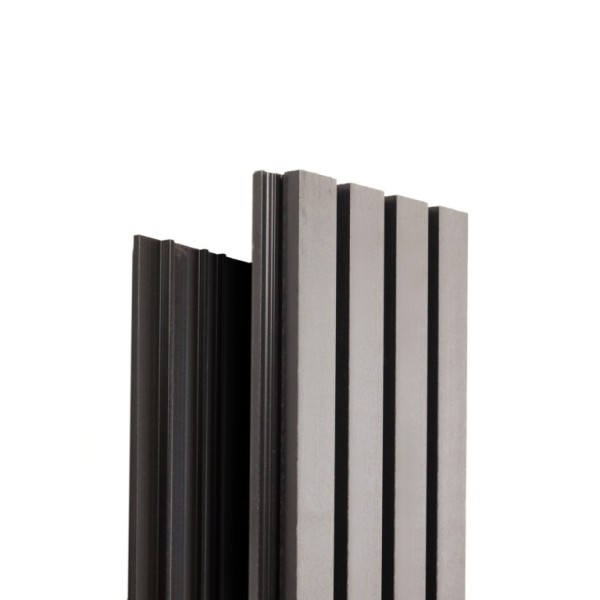 Фасадная доска Ecodecking Техно реечная 200х26х3000 Серый купить в Переславле-Залесском