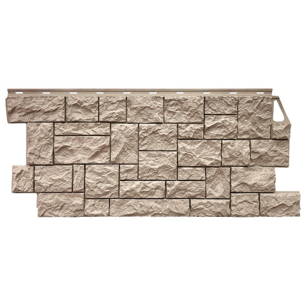 Фасадная панель FineBer, Камень Дикий, Песочный купить в Переславле-Залесском