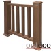 Ограждение из ДПК Outdoor Классик 3D STORM коричневый микс купить в Переславле-Залесском