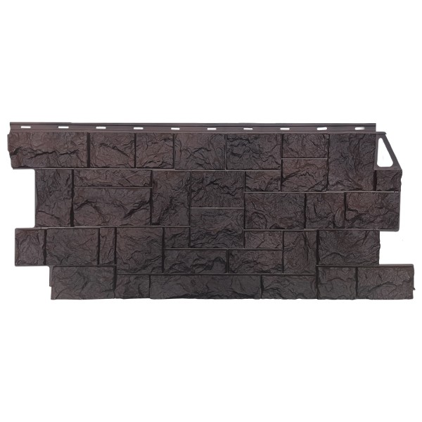 Фасадная панель FineBer, Камень Дикий, Коричневый купить в Переславле-Залесском