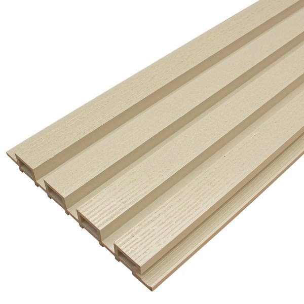Фасадная доска из ДПК Faynag Wood Рейка Слоновая кость купить в Переславле-Залесском