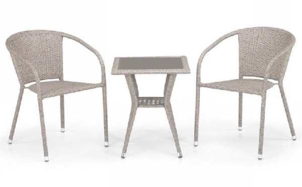 Комплект плетеной мебели AFINA из иск. ротанга T25C/Y137C-W85 Latte 2Pcs купить в Переславле-Залесском