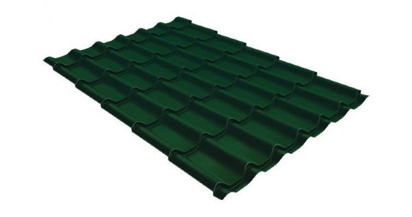 Металлочерепица классик 0,5 Satin RAL 6005 зеленый мох купить в Переславле-Залесском