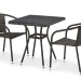 Комплект плетеной мебели AFINA из иск. ротанга T282BNT/Y137C-W53 Brown 2Pcs купить в Переславле-Залесском