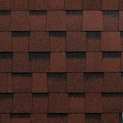 Двухслойная ламинированная черепица Shinglas, серия Фазенда – Красный купить в Переславле-Залесском