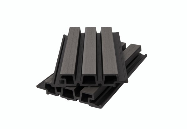 Фасадная панель брусковая двухцветная co-extrusion, grey dark купить в Переславле-Залесском