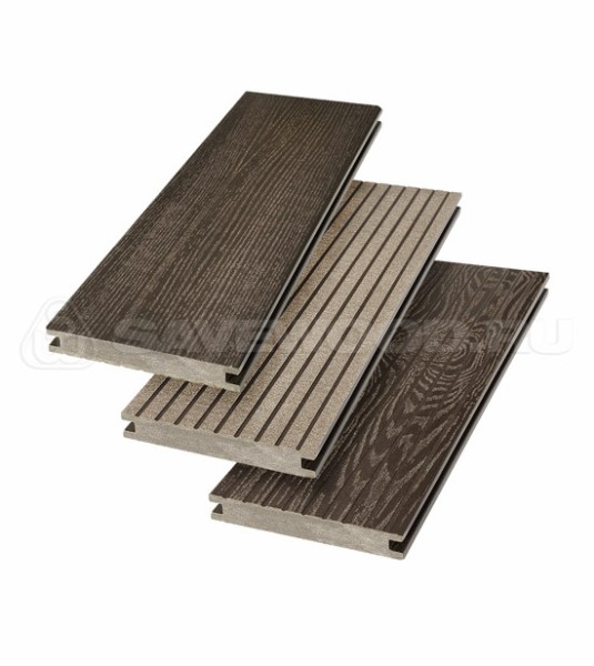 Террасная доска SW Fraxinus (R) полнотелая «SaveWood» Темно-коричневый купить в Переславле-Залесском