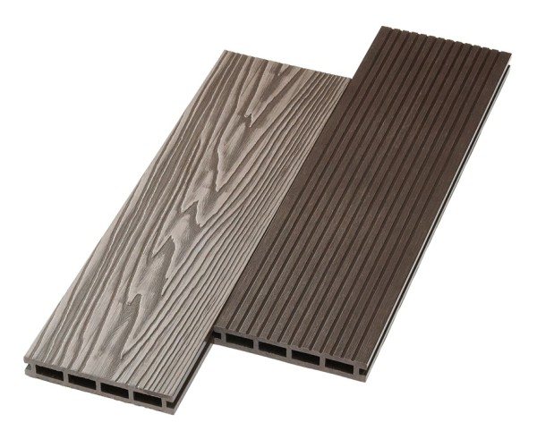 Террасная доска ДПК NanoWood двусторонняя New 3D тиснение + вельвет Венге купить в Переславле-Залесском