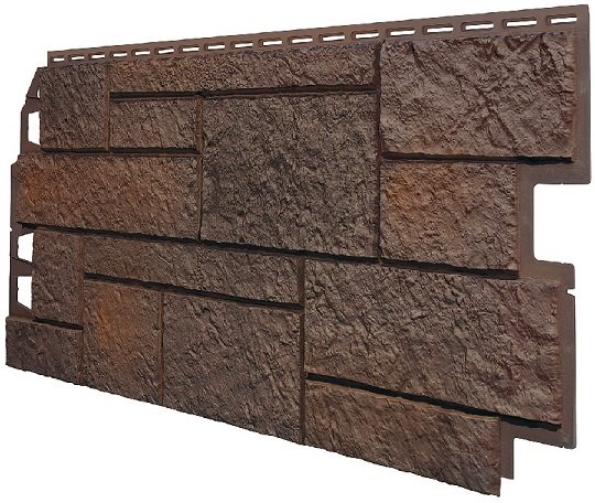Фасадная панель VOX Sandstone (Сандстоун) темно коричневый купить в Переславле-Залесском