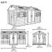 Сарай пластиковый LifeTime 15x8 DD купить в Переславле-Залесском