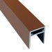 П-профиль Алюминиевый EasyDecking 35x25 Коричневый купить в Переславле-Залесском