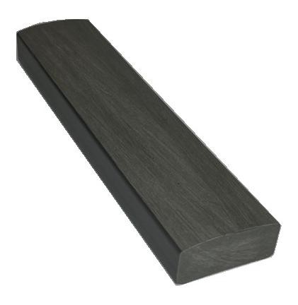 Лавочный брус Ecodecking Некст полнотелый брашированный 70х35 графит купить в Переславле-Залесском