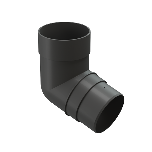 Колено 72˚ для водосточной трубы Docke Premium Графит купить в Переславле-Залесском