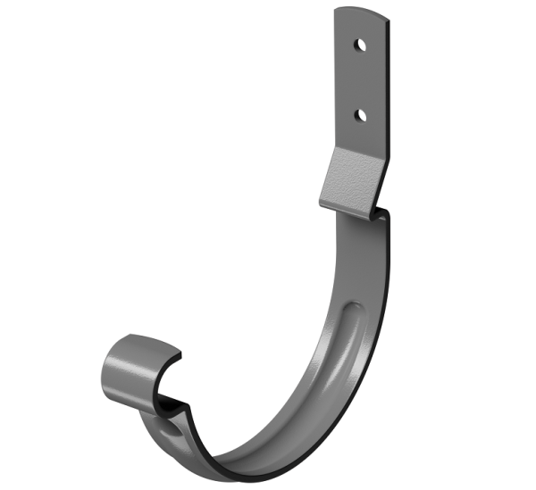 Карнизный крюк короткий (гнутый) D125 Döcke STAL PREMIUM Графит, (RAL 7024) купить в Переславле-Залесском