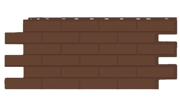 Фасадная панель T-Siding Кирпич Модерн Эко Браун купить в Переславле-Залесском