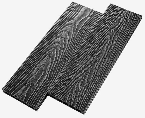 Террасная доска из ДПК RusDecking Unodeck Vintage - Графит купить в Переславле-Залесском