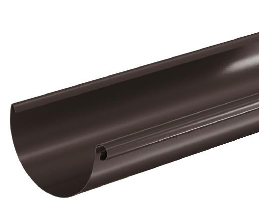 Водосток Aquasistem, система 125x90 - Водосточный желоб 3.00м RR 32 Тёмно Коричневый купить в Переславле-Залесском