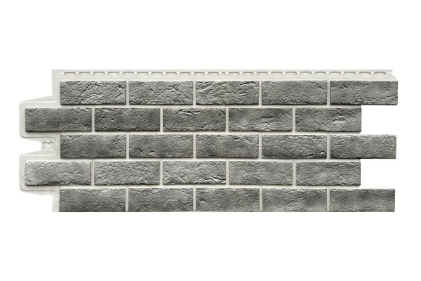 Фасадная панель Grand Line Состаренный кирпич Элит гранит, ШОВ белый купить в Переславле-Залесском