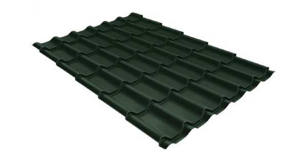 Металлочерепица классик 0,5 Satin RR 11 темно-зеленый купить в Переславле-Залесском